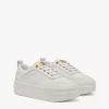 Skyward Platform Sneakers In Saffiano Leather