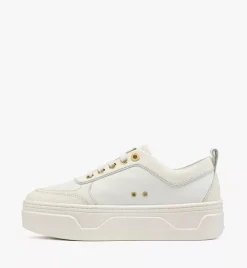 Skyward Platform Sneakers In Saffiano Leather