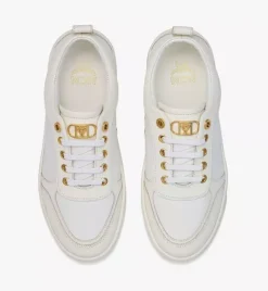 Skyward Platform Sneakers In Saffiano Leather