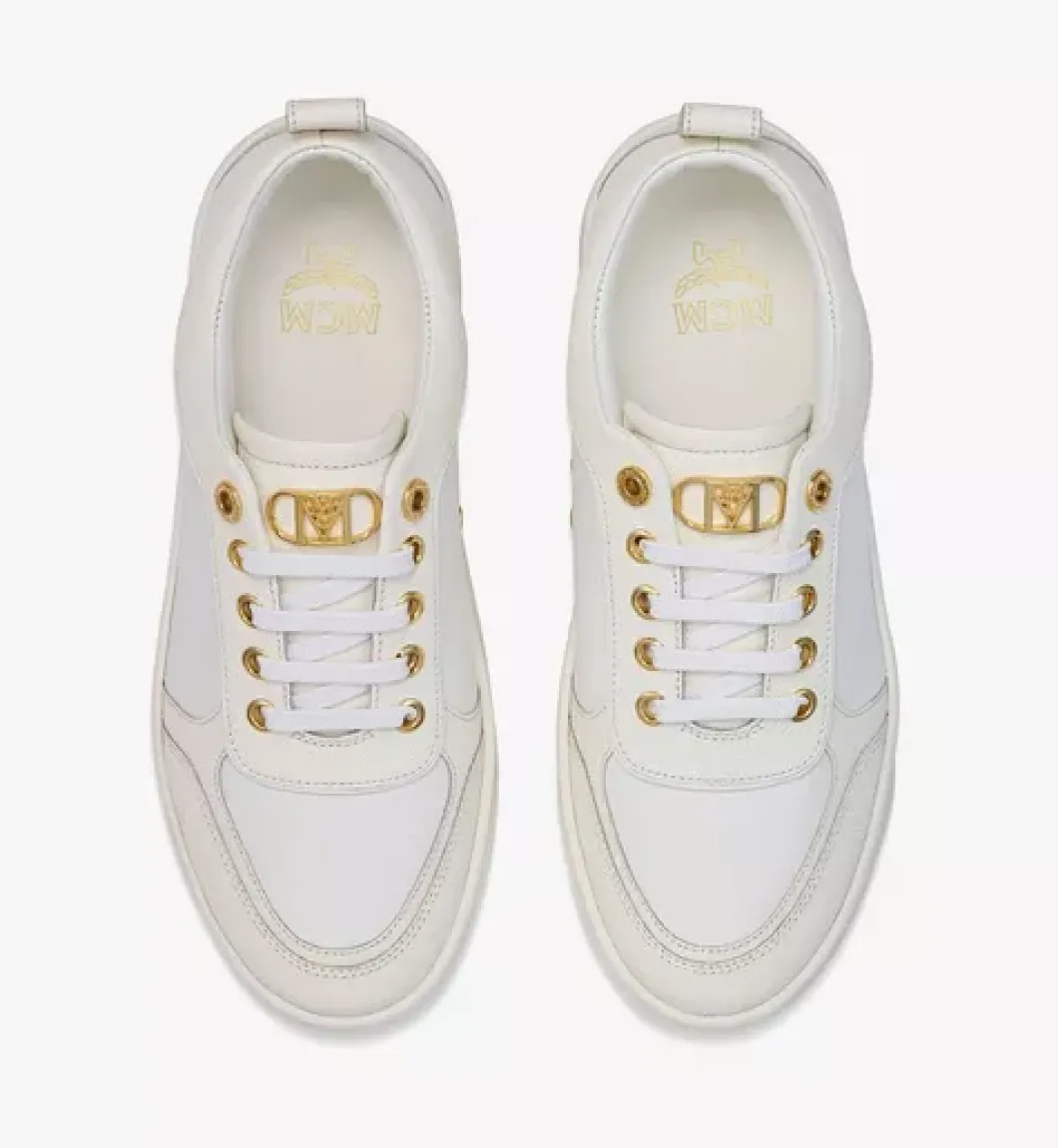Skyward Platform Sneakers In Saffiano Leather