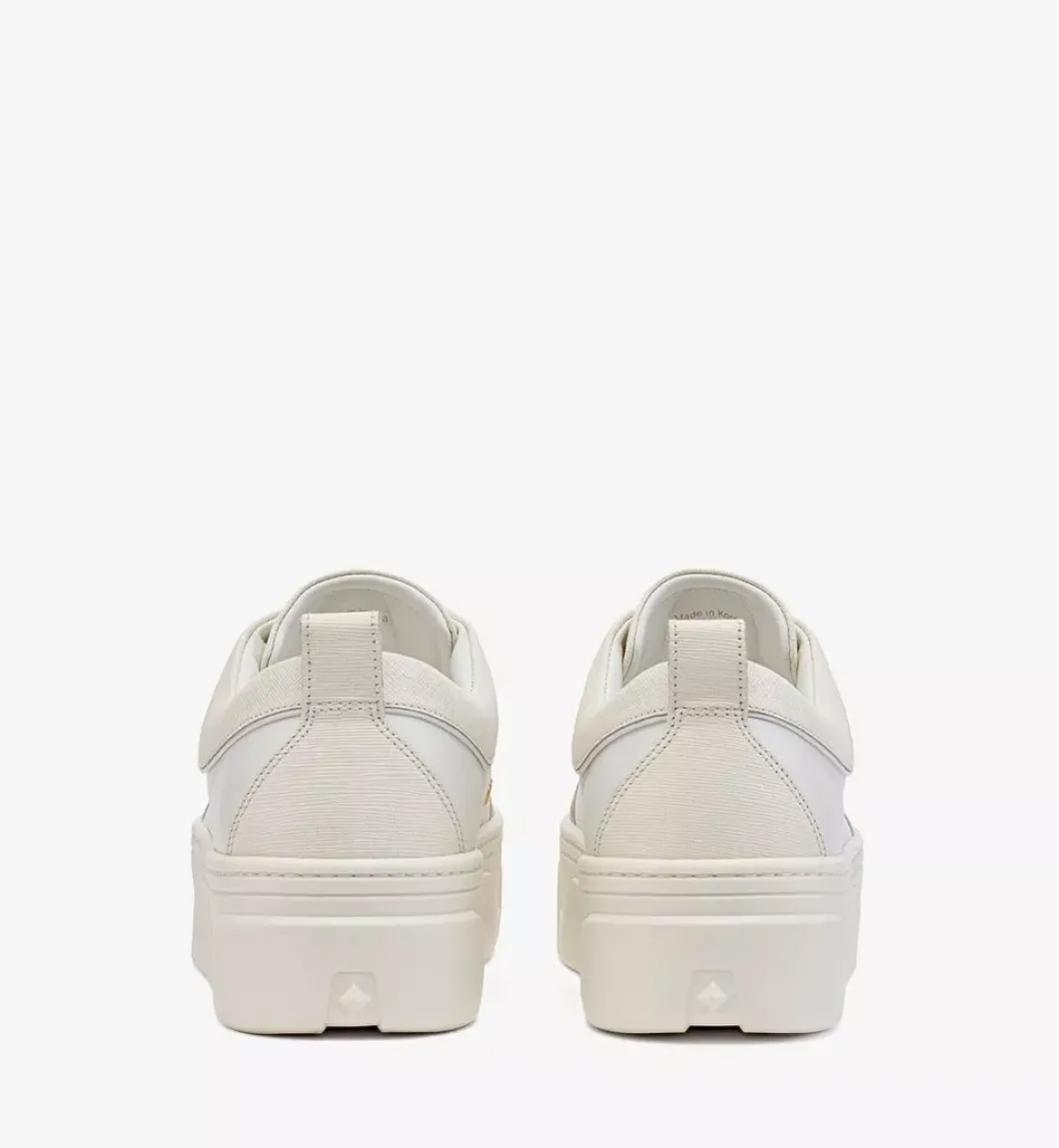 Skyward Platform Sneakers In Saffiano Leather