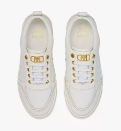 Skyward Platform Sneakers In Saffiano Leather