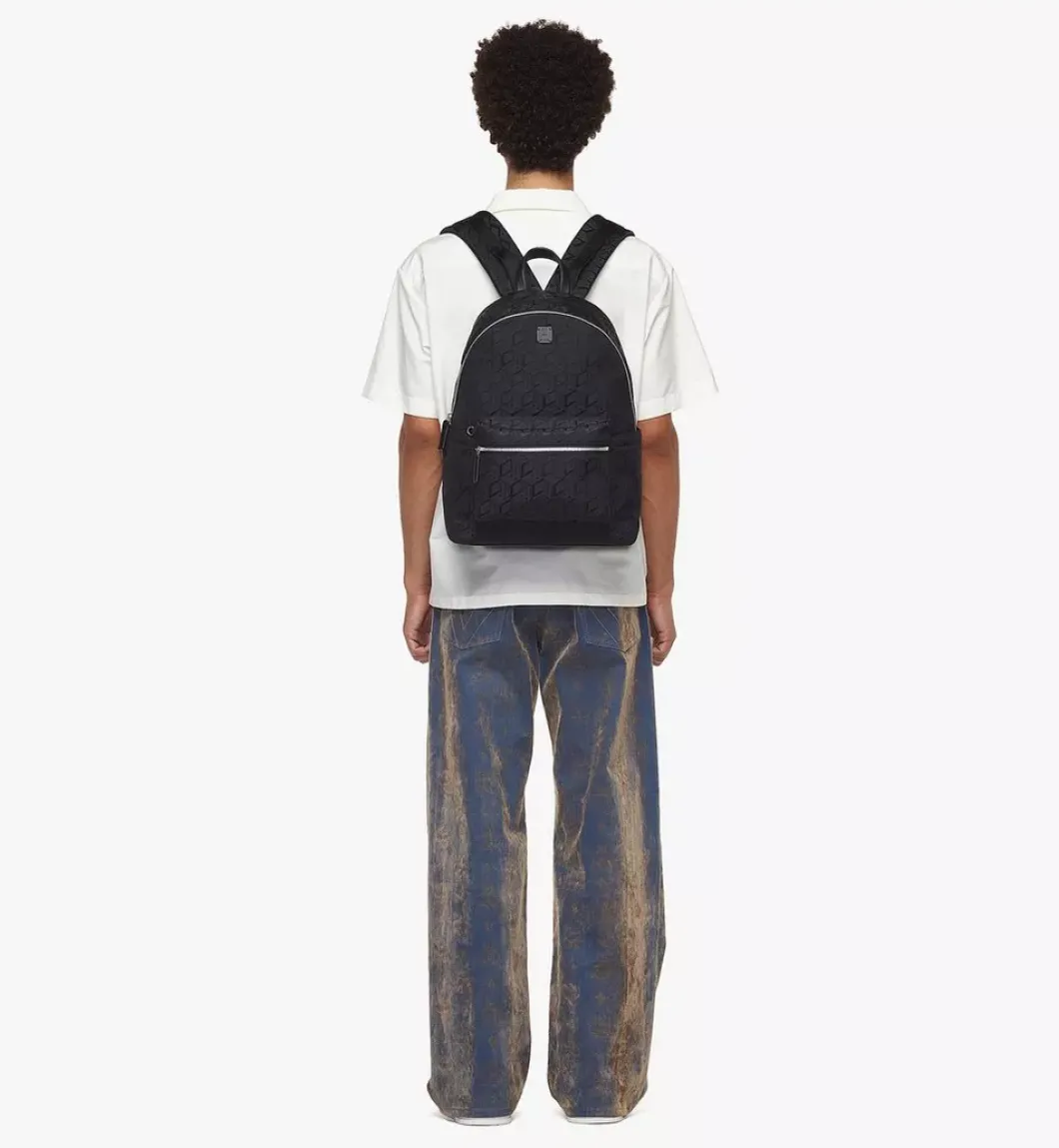 Stark Backpack In Cubic Jacquard Nylon