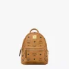 Stark Bebe Boo Side Studs Backpack In Visetos