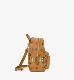 Stark Bebe Boo Side Studs Backpack In Visetos
