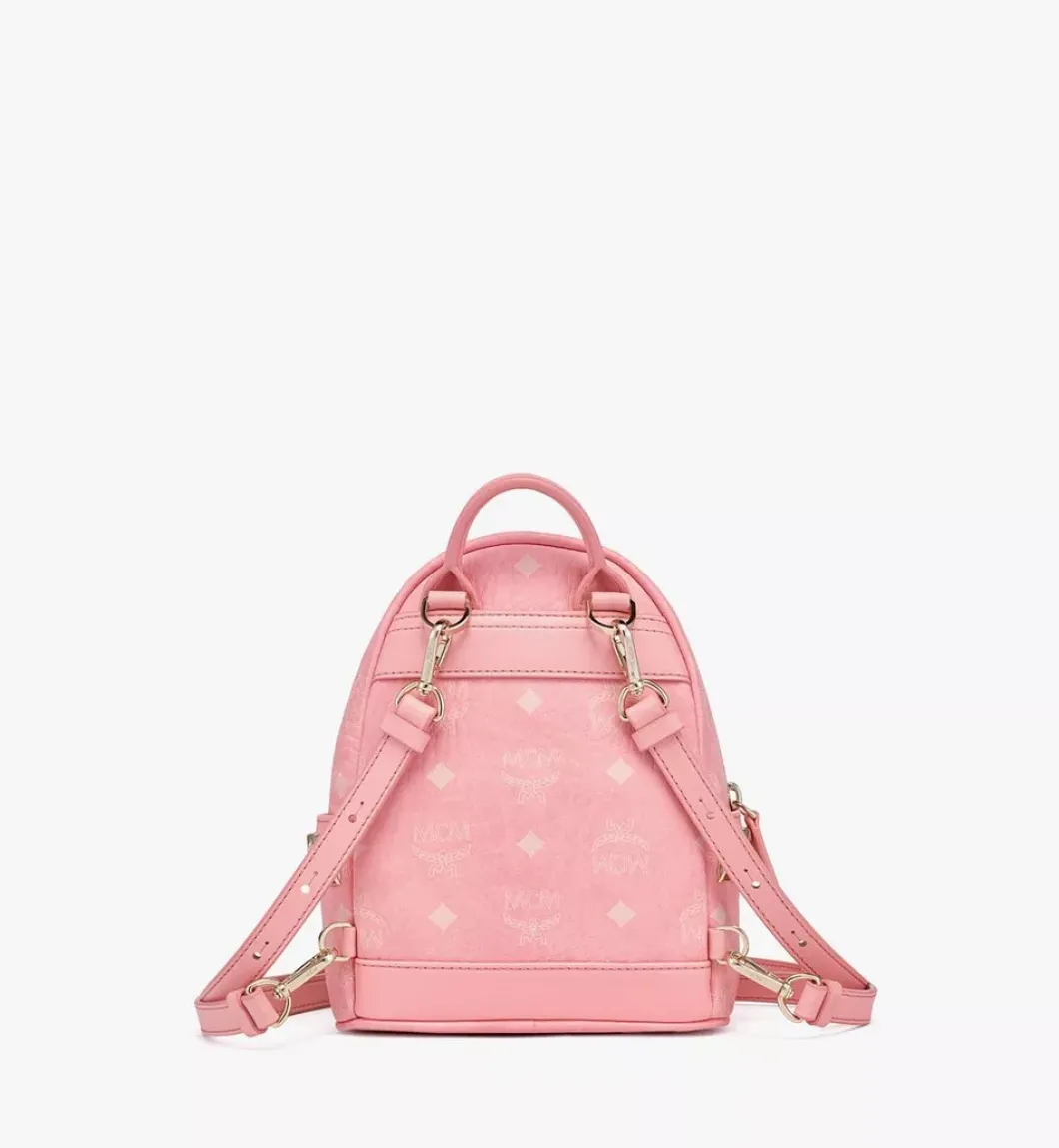 Stark Bebe Boo Side Studs Backpack In Visetos