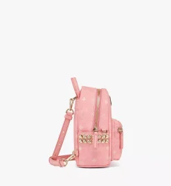 Stark Bebe Boo Side Studs Backpack In Visetos