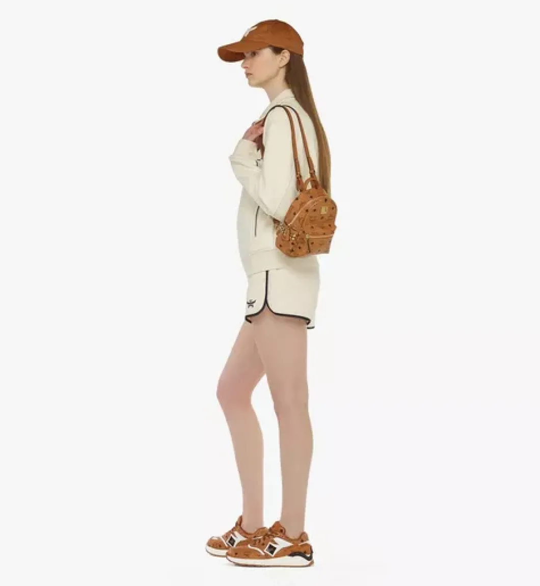 Stark Bebe Boo Side Studs Backpack In Visetos