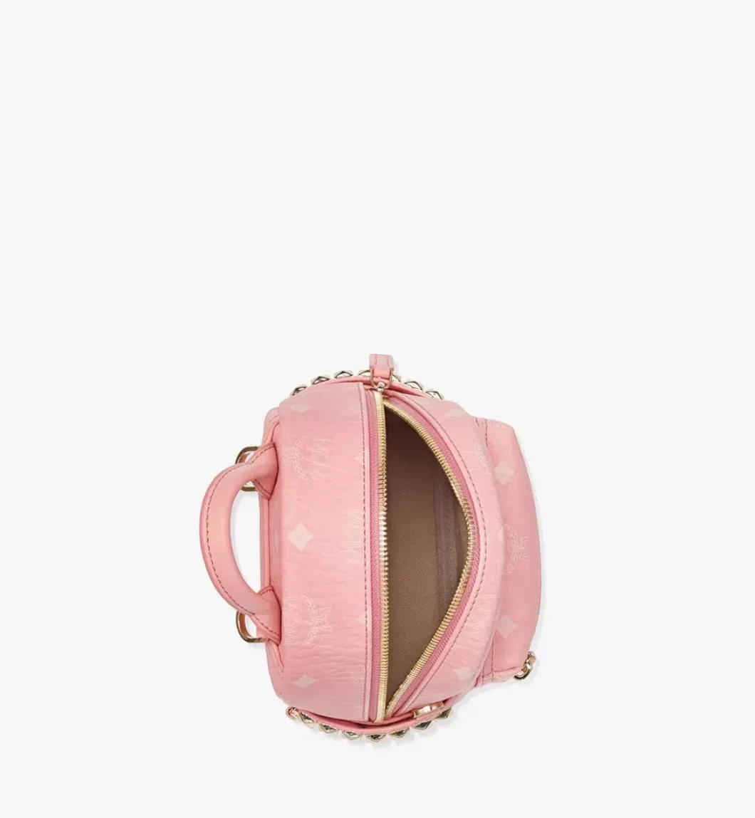 Stark Bebe Boo Side Studs Backpack In Visetos