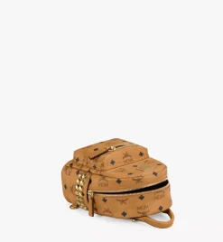 Stark Bebe Boo Side Studs Backpack In Visetos