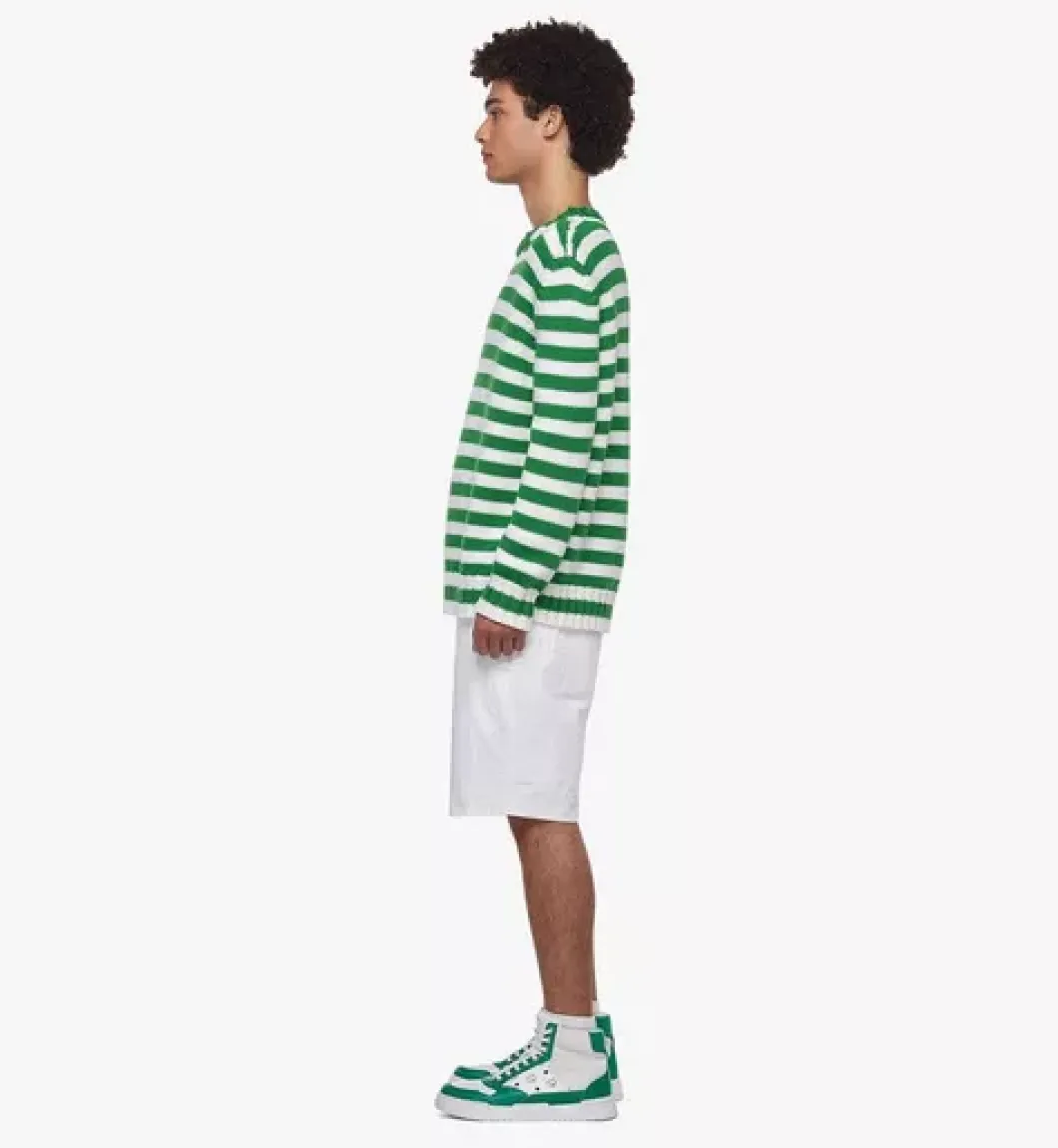 Striped Sweater In Merino Wool