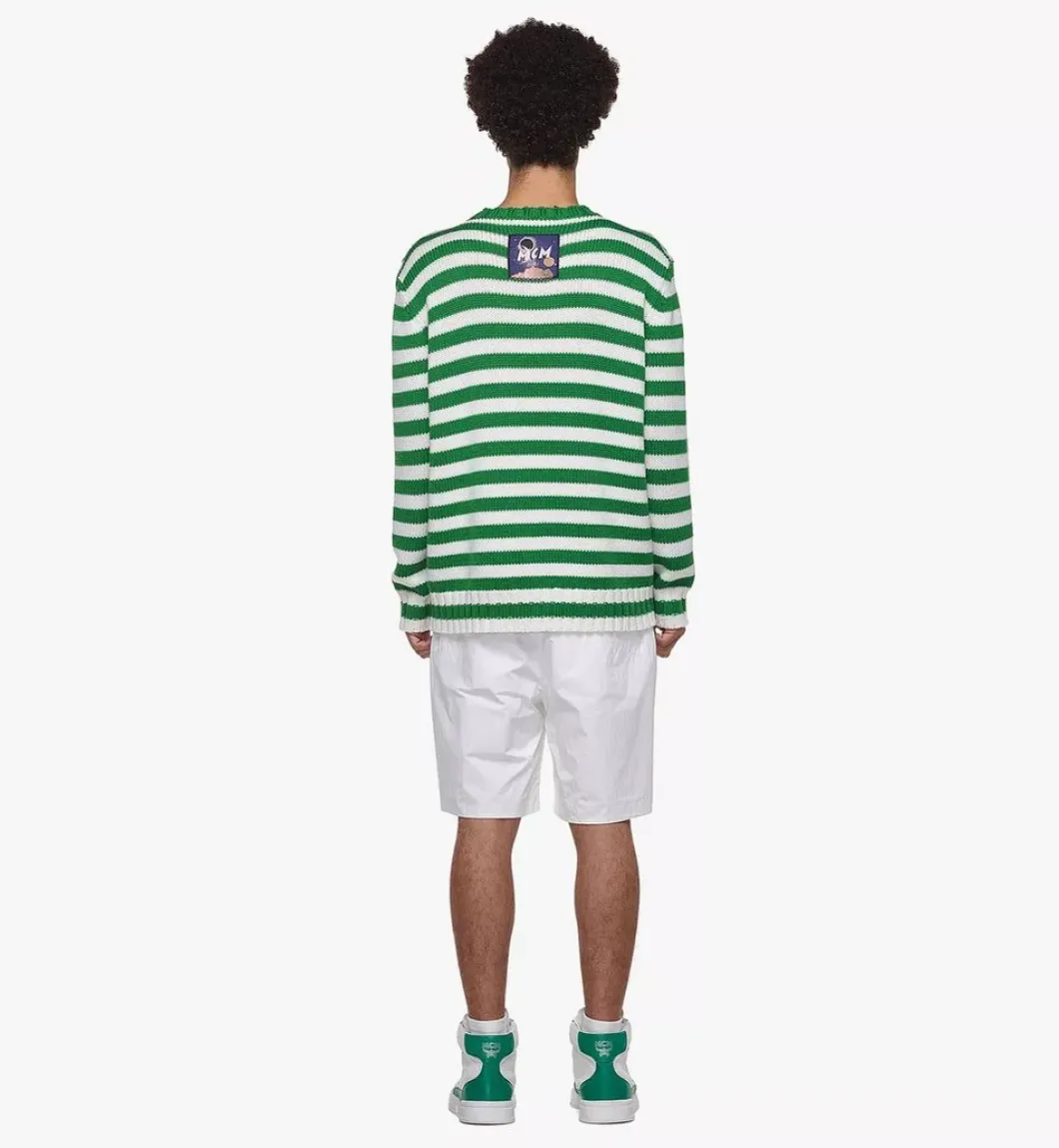 Striped Sweater In Merino Wool