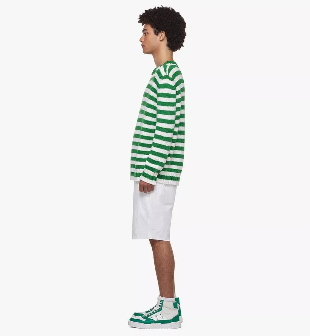 Striped Sweater In Merino Wool