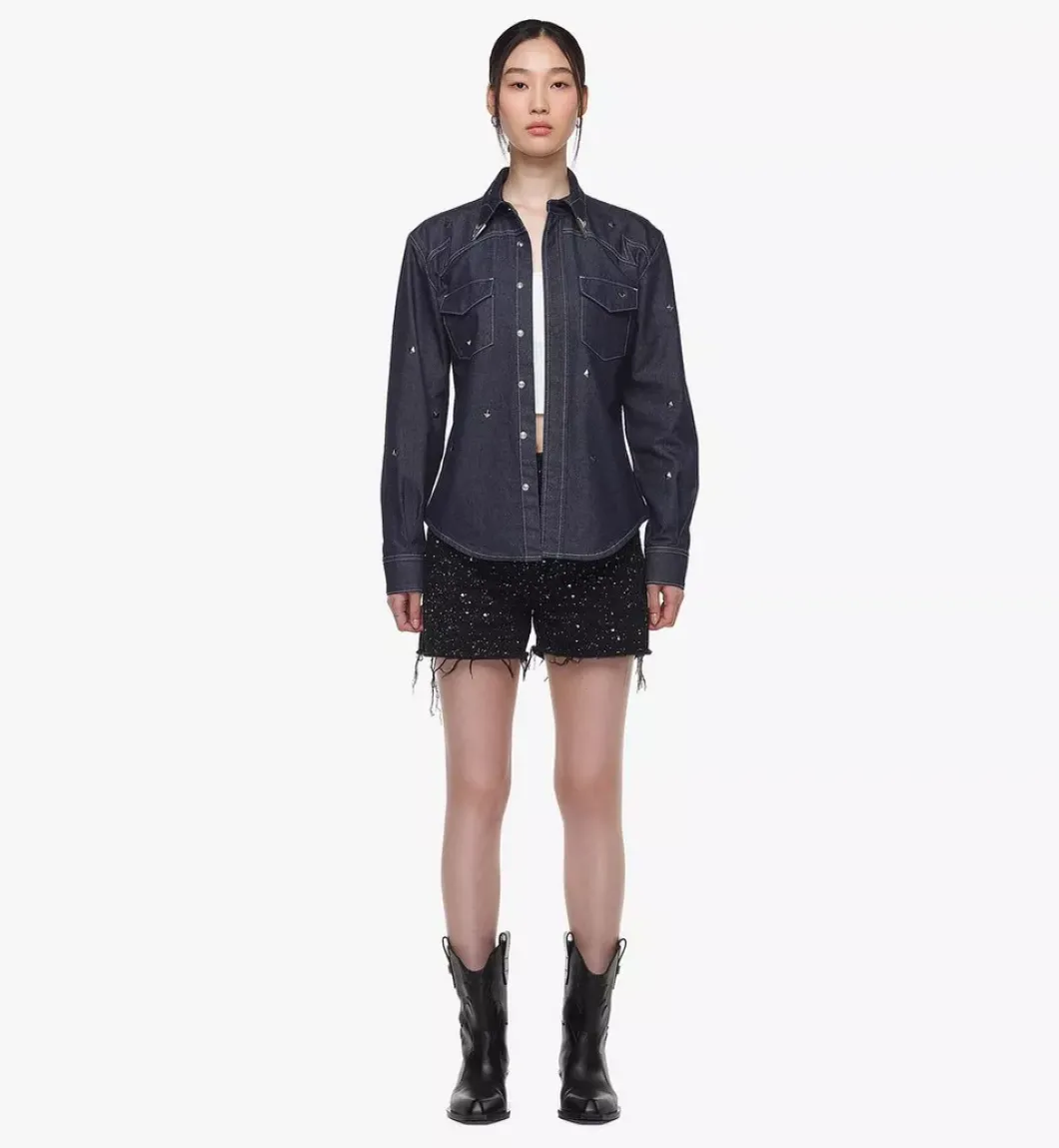 Studded Denim Shirt