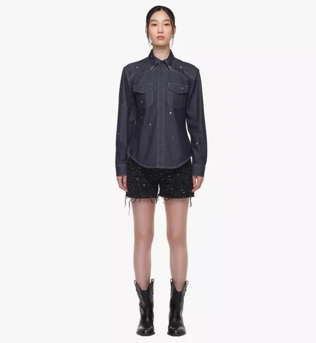 Studded Denim Shirt