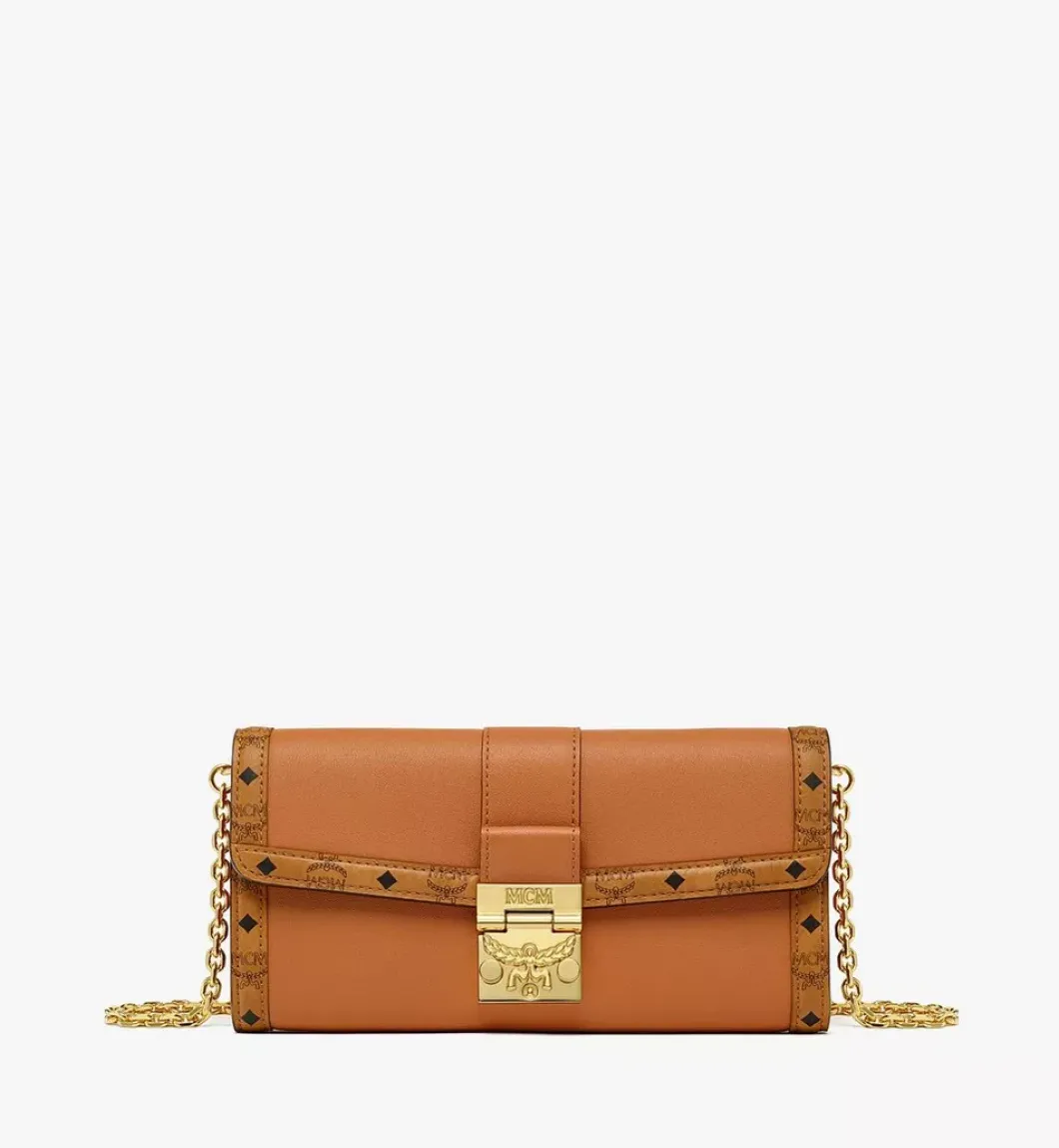 Tracy Chain Wallet In Leather Visetos Mix