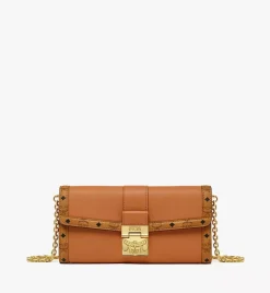 Tracy Chain Wallet In Leather Visetos Mix