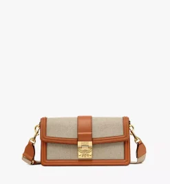 Tracy Shoulder Bag In Linen Leather Mix
