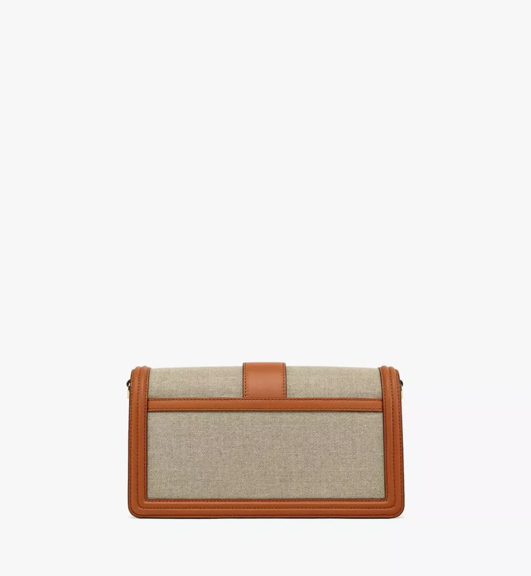 Tracy Shoulder Bag In Linen Leather Mix