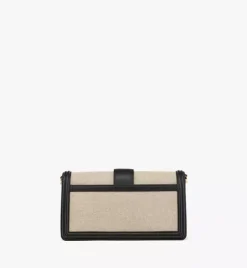 Tracy Shoulder Bag In Linen Leather Mix