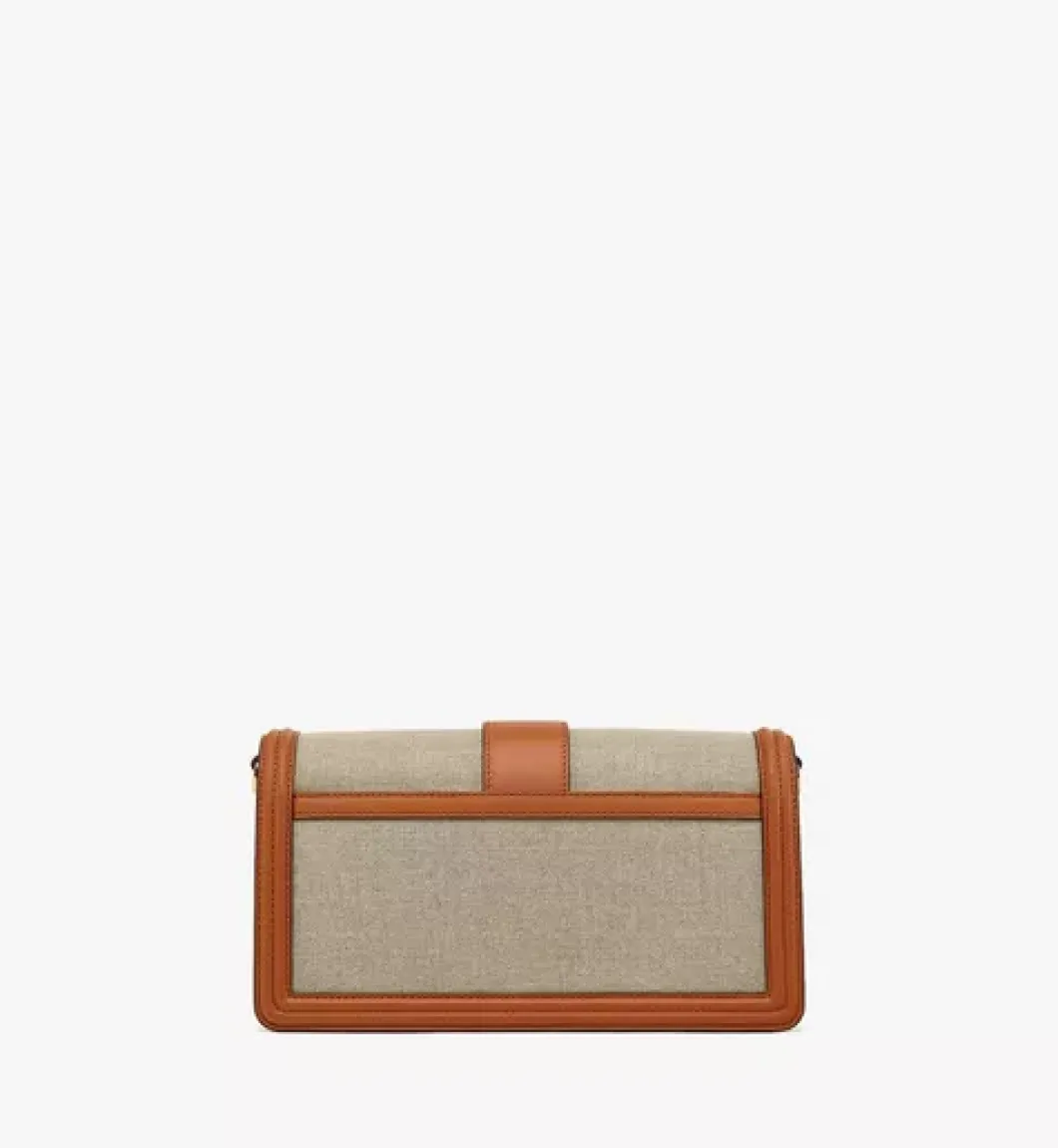 Tracy Shoulder Bag In Linen Leather Mix