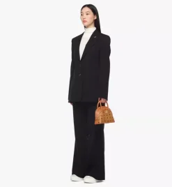 Tracy Tote In Visetos Leather Mix