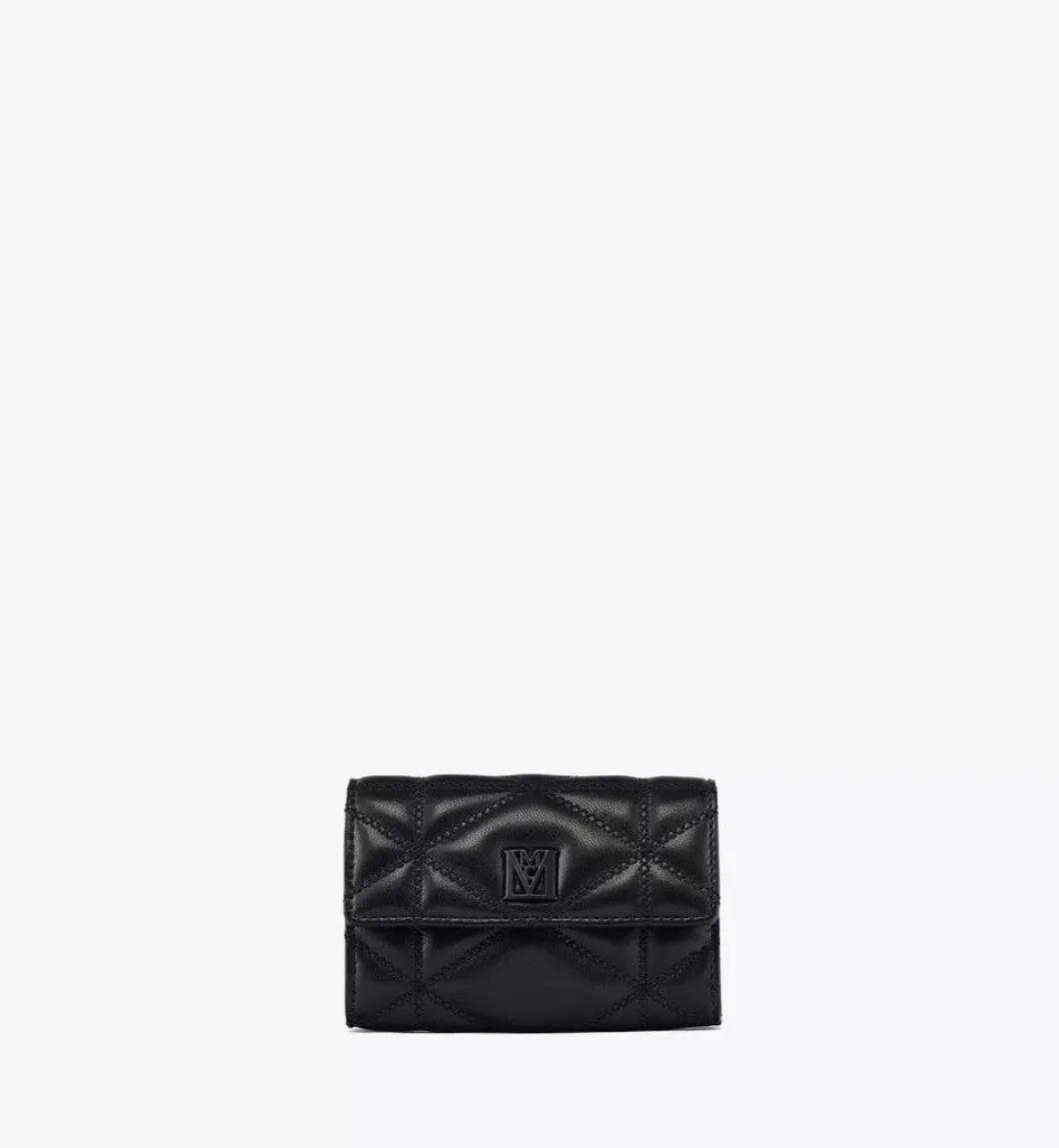 Travia Card Case In Cloud Quilted Leather