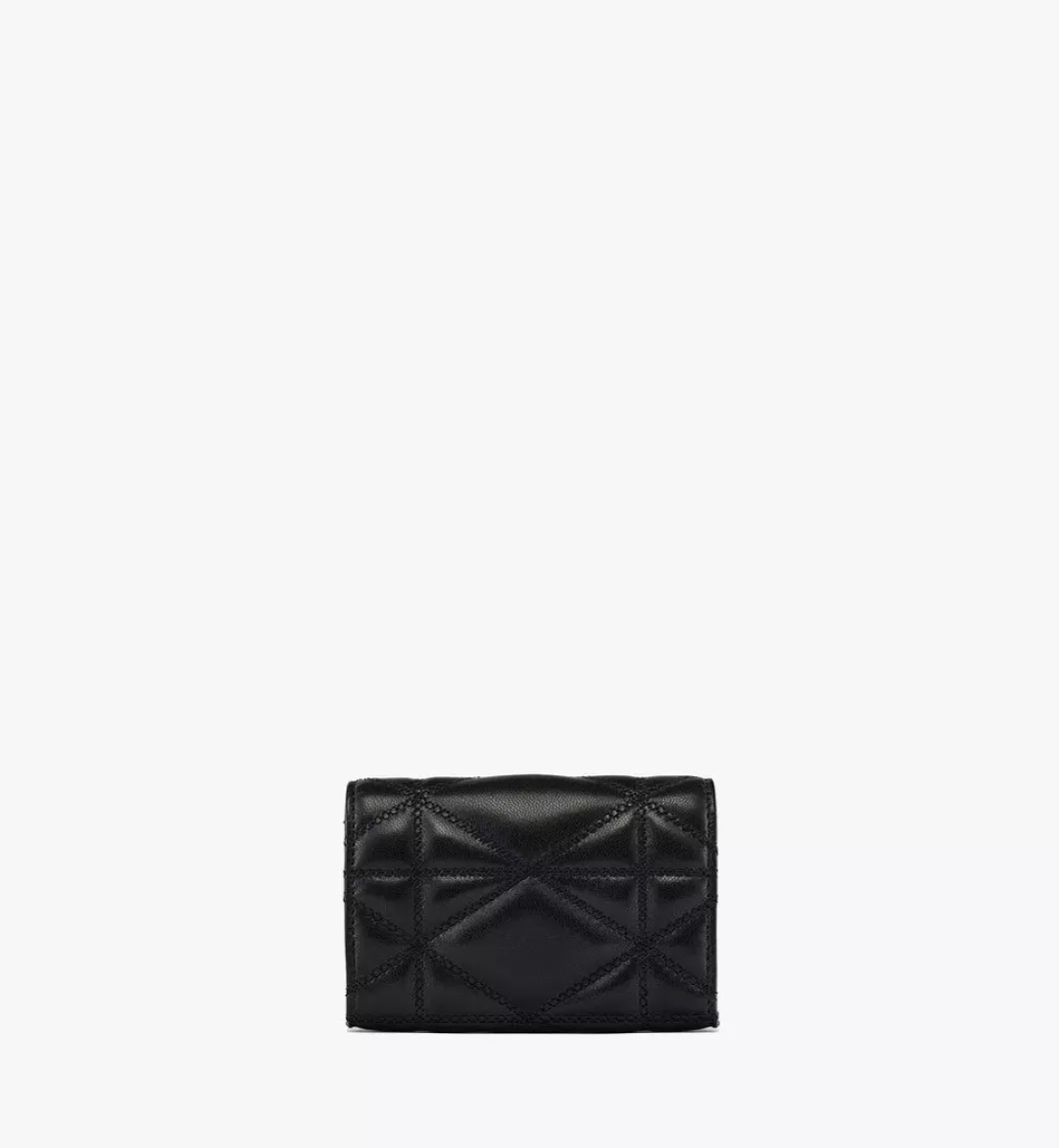 Travia Card Case In Cloud Quilted Leather