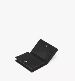 Travia Quilted Card Wallet In Crushed Leather