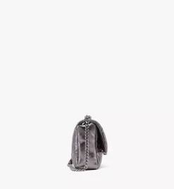 Travia Quilted Shoulder Bag In Crushed Calf Leather