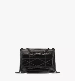Travia Quilted Shoulder Bag In Crushed Leather