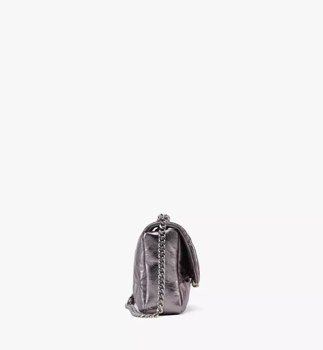 Travia Quilted Shoulder Bag In Crushed Calf Leather