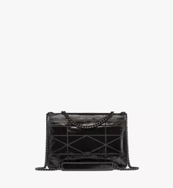 Travia Quilted Shoulder Bag In Crushed Leather
