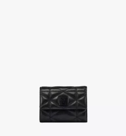 Travia Trifold Wallet In Cloud Quilted Leather