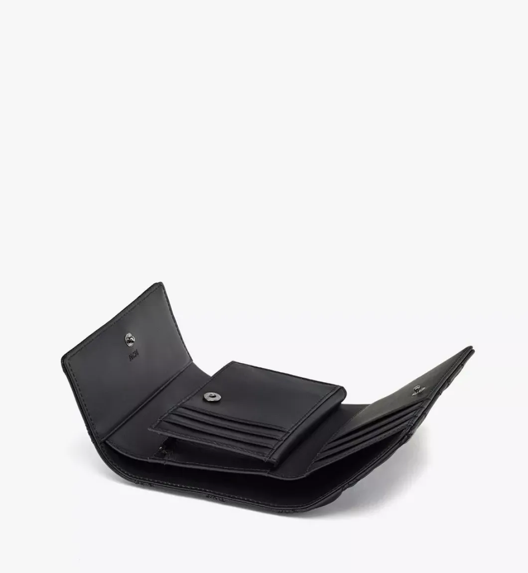 Travia Trifold Wallet In Cloud Quilted Leather