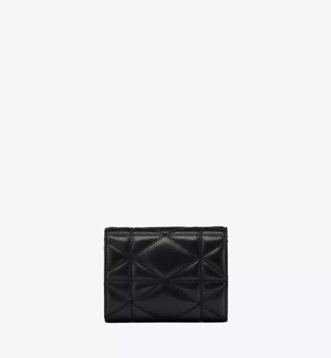 Travia Trifold Wallet In Cloud Quilted Leather