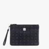 Wristlet Zip Pouch In Visetos Original