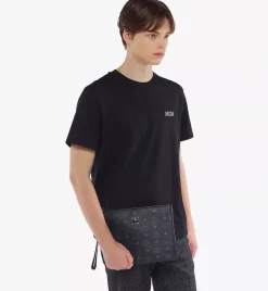 Wristlet Zip Pouch In Visetos Original
