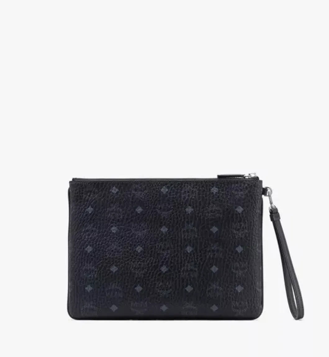 Wristlet Zip Pouch In Visetos Original