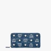 Zip Around Wallet In Vintage Jacquard