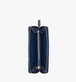Zip Around Wallet In Vintage Jacquard