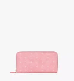 Zip Around Wallet In Visetos