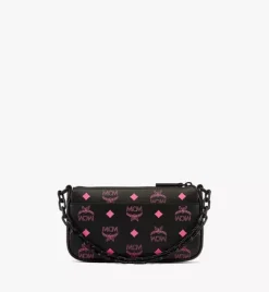 Zip Pouch In Color Splash Logo Leather