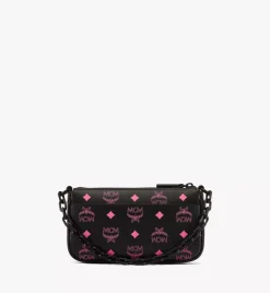 Zip Pouch In Color Splash Logo Leather